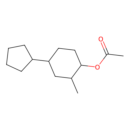 4-Cyclopentyl-2-methylcyclohexyl acetate structure