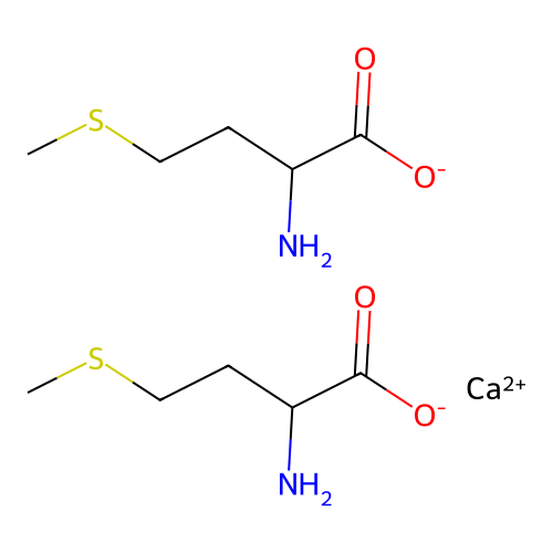 Calcium DL-methionate (1:2) structure