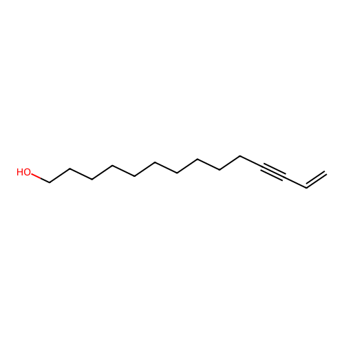 13-Tetradecen-11-yn-1-ol structure