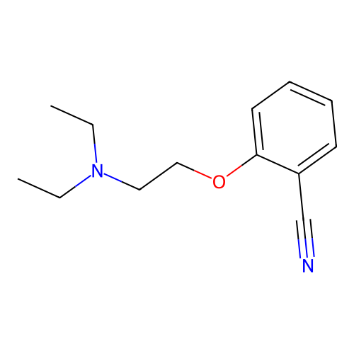 2-[2-(Diethylamino)ethoxy]benzonitrile structure