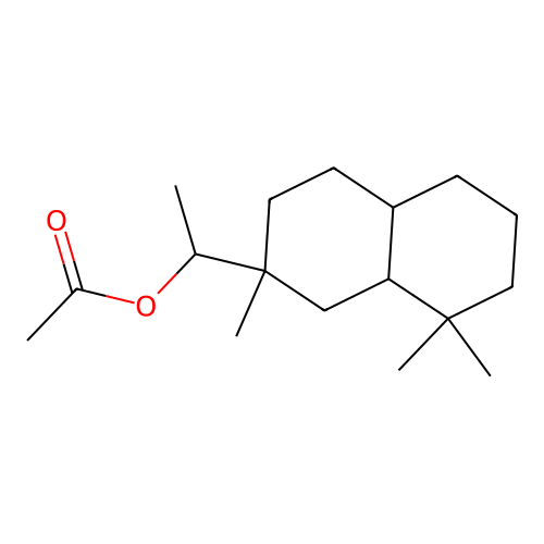 1-(2,8,8-Trimethyldecahydronaphthalen-2-yl)ethyl acetate structure