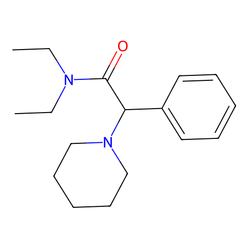 N,N-Diethyl-2-phenyl-2-(piperidin-1-YL)acetamide structure
