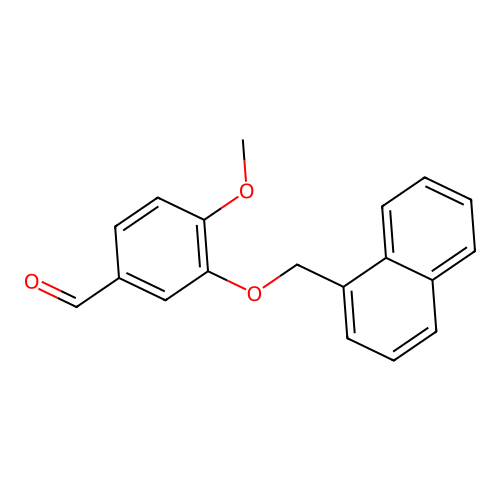 4-Methoxy-3-(naphthalen-1-ylmethoxy)benzaldehyde structure