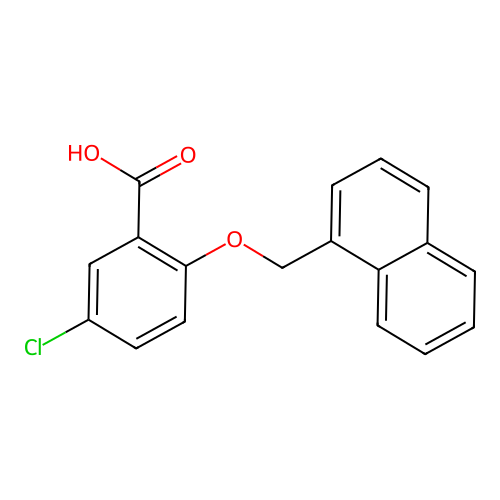 5-Chloro-2-(naphthalen-1-ylmethoxy)benzoic acid structure
