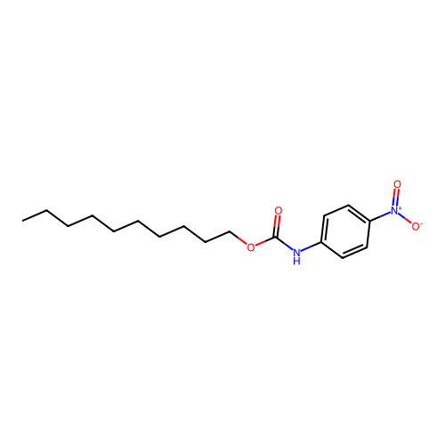 Carbamic acid, (4-nitrophenyl)-, decyl ester structure