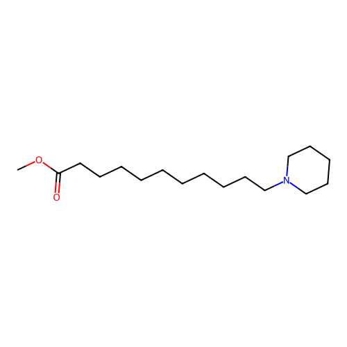Methyl 11-(piperidin-1-yl)undecanoate structure