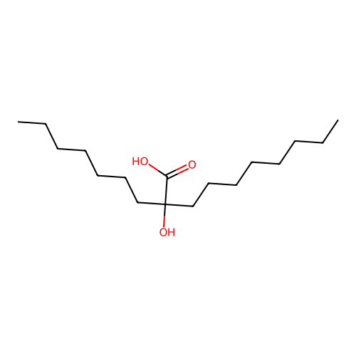 2-Heptyl-2-hydroxydecanoic acid structure