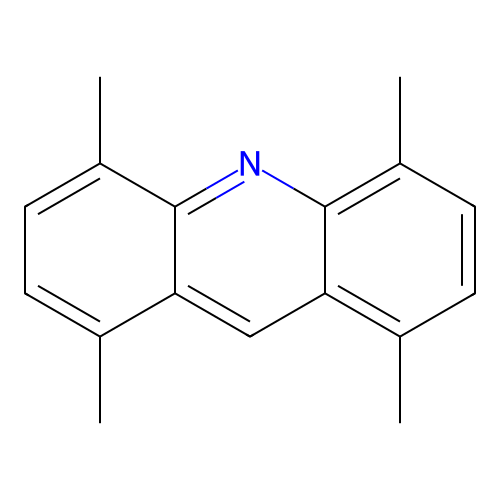1,4,5,8-Tetramethylacridine structure