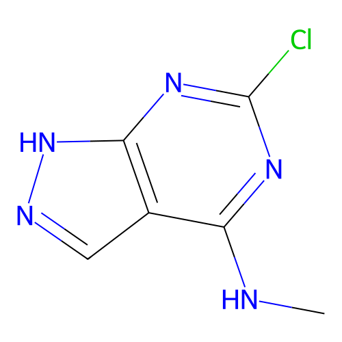 6-Chloro-n-methyl-1h-pyrazolo[3,4-d]pyrimidin-4-amine structure