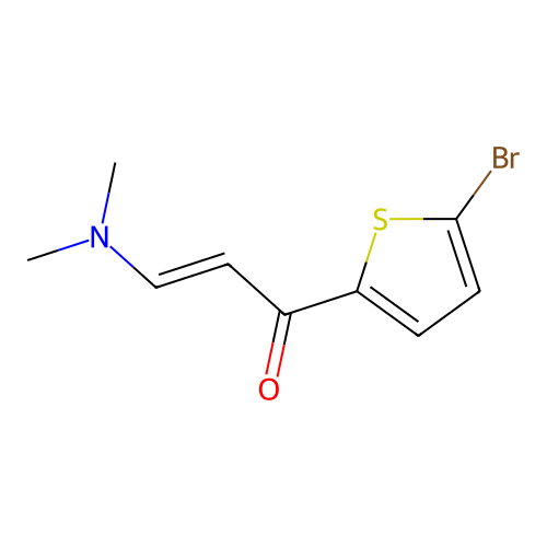 1-(5-bromo-2-thienyl)-3-(dimethylamino)-2-propen-1-one structure