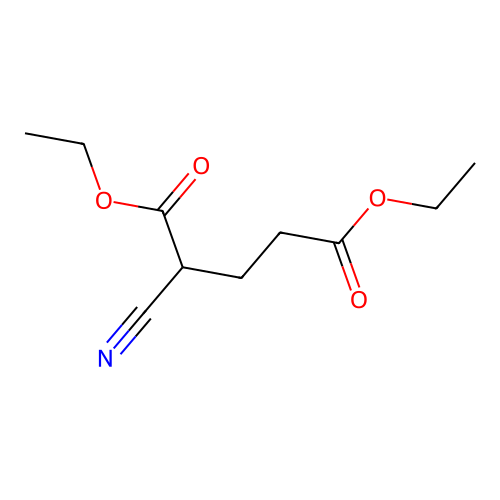 Diethyl 2-cyanopentanedioate structure