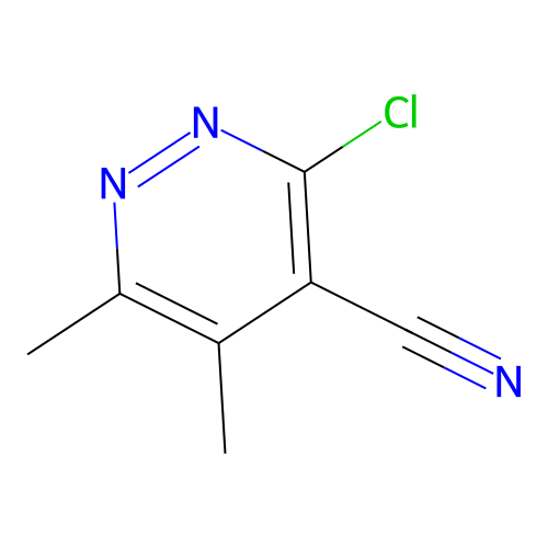 3-Chloro-5,6-dimethylpyridazine-4-carbonitrile structure