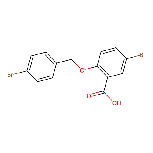 5-Bromo-2-[(4-bromobenzyl)oxy]benzoic acid structure