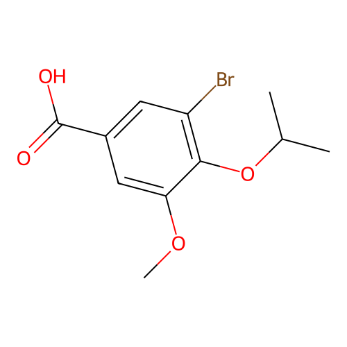 3-Bromo-4-isopropoxy-5-methoxybenzoic acid structure