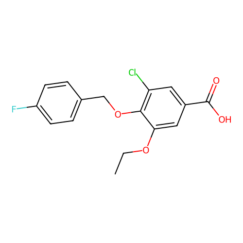 3-chloro-5-ethoxy-4-[(4-fluorophenyl)methoxy]benzoic Acid structure