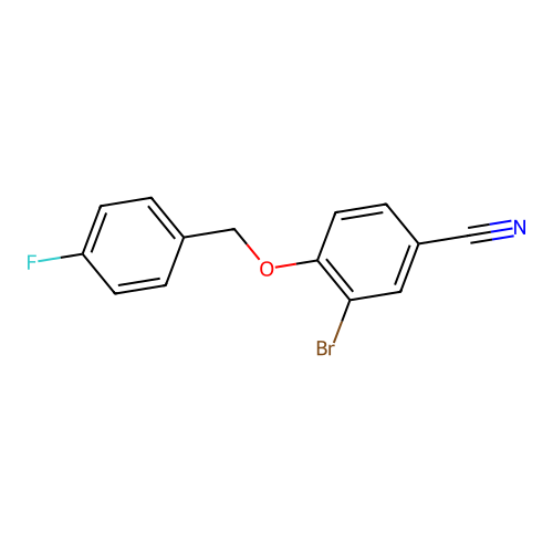 3-Bromo-4-[(4-fluorophenyl)methoxy]benzonitrile structure