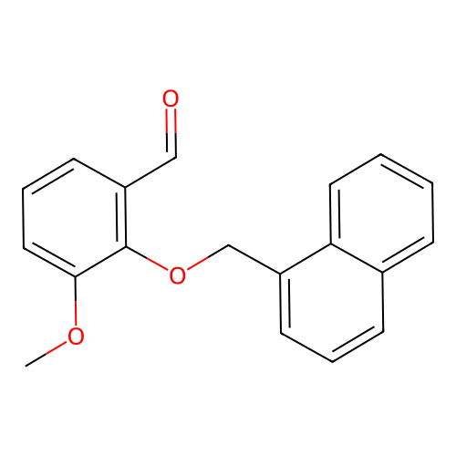 3-Methoxy-2-(naphthalen-1-ylmethoxy)benzaldehyde structure