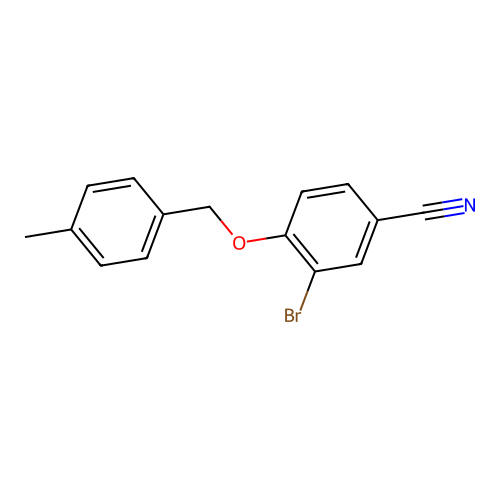 3-Bromo-4-((4-methylbenzyl)oxy)benzonitrile structure