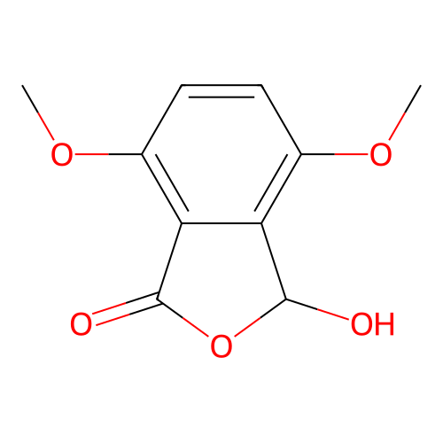 3-hydroxy-4,7-dimethoxy-3H-isobenzofuran-1-one structure