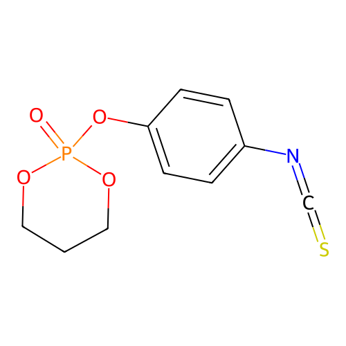 2-(4-Isothiocyanatophenoxy)-1,3,2lambda~5~-dioxaphosphinan-2-one structure