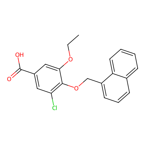 3-chloro-5-ethoxy-4-(naphthalen-1-ylmethoxy)benzoic Acid structure
