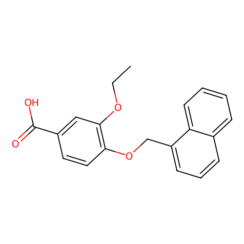 3-ethoxy-4-(naphthalen-1-ylmethoxy)benzoic Acid structure