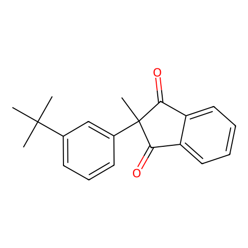 2-(3-tert-Butylphenyl)-2-methyl-1H-indene-1,3(2H)-dione structure