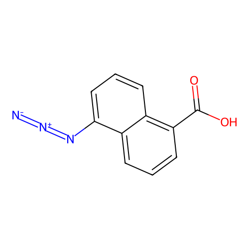 5-Azidonaphthoic acid structure