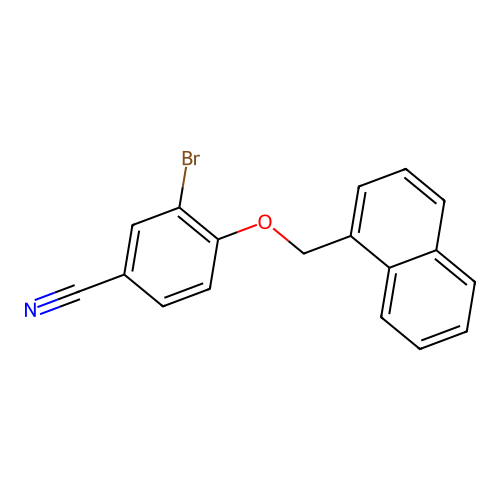 3-Bromo-4-(naphthalen-1-ylmethoxy)benzonitrile structure