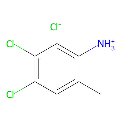 4,5-Dichloro-2-methylanilinium chloride structure