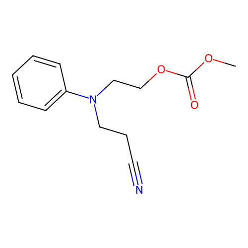 2-((2-Cyanoethyl)anilino)ethyl methyl carbonate structure