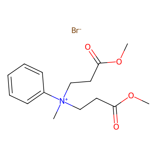 N,N-Bis(3-methoxy-3-oxopropyl)-N-methylanilinium bromide structure
