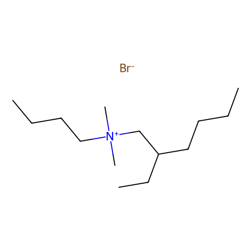 Butyl(2-ethylhexyl)dimethylammonium bromide structure