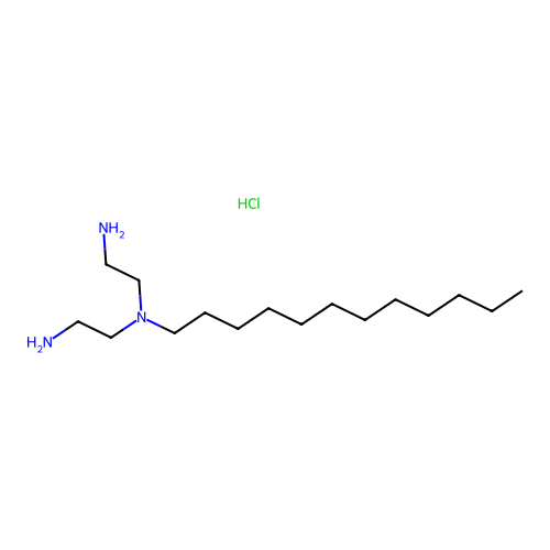 N-(2-Aminoethyl)-N-dodecylethylenediamine hydrochloride structure