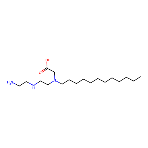 N-(2-((2-Aminoethyl)amino)ethyl)-N-dodecylglycine structure