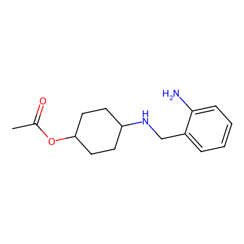 4-(((2-Aminophenyl)methyl)amino)cyclohexyl acetate structure