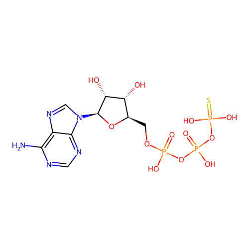 Adenosine 5'-(trihydrogen diphosphate), P'-anhydride with phosphorothioic acid structure