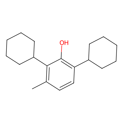 2,6-Dicyclohexyl-m-cresol structure