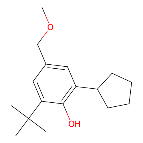 6-tert-Butyl-2-cyclopentyl-4-(methoxymethyl)phenol structure