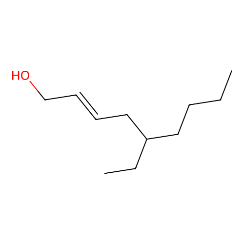 5-Ethyl-2-nonen-1-ol structure