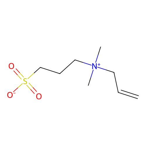 Allyldimethyl(3-sulphonatopropyl)ammonium structure