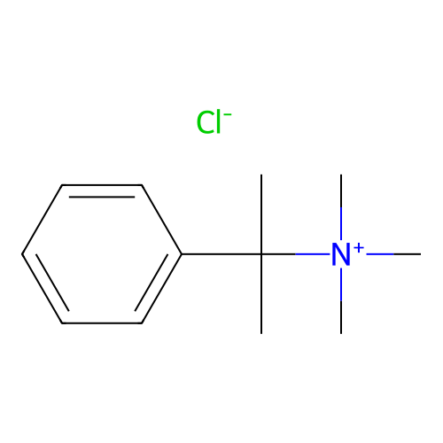 (alpha,alpha-Dimethylbenzyl)trimethylammonium chloride structure