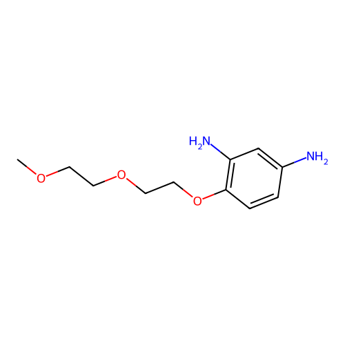 4-[2-(2-Methoxyethoxy)ethoxy]benzene-1,3-diamine structure