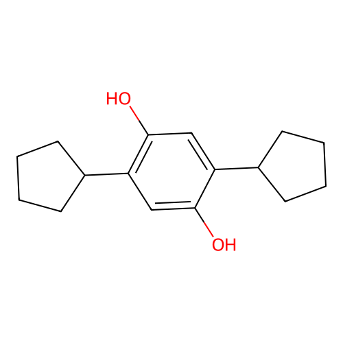 2,5-Dicyclopentylhydroquinone structure