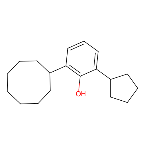 2-Cyclooctyl-6-cyclopentylphenol structure