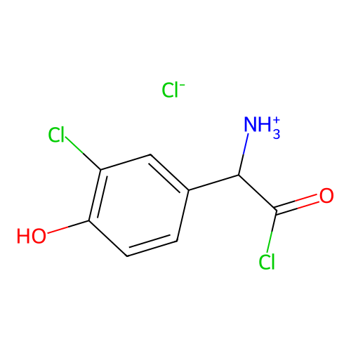 2-Chloro-1-(3-chloro-4-hydroxyphenyl)-2-oxoethanaminium chloride structure
