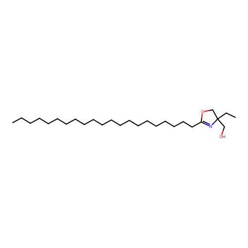 4-Ethyl-2-henicosyl-4,5-dihydrooxazole-4-methanol structure