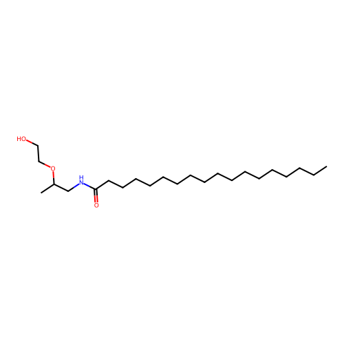 Hyroxyethyl stearic isopropanolamide structure