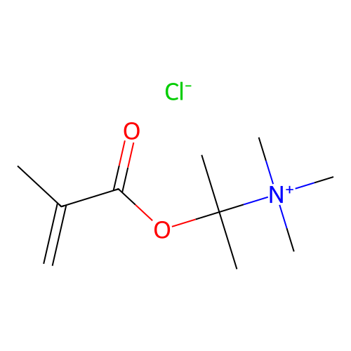Trimethyl(1-methyl-1-((2-methyl-1-oxoallyl)oxy)ethyl)ammonium chloride structure