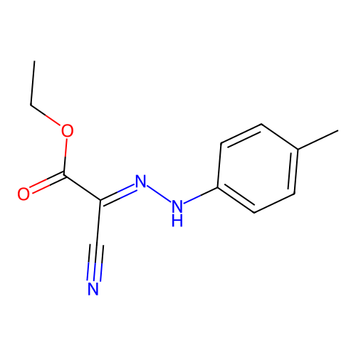 Acetic acid, cyano((4-methylphenyl)hydrazono)-, ethyl ester structure